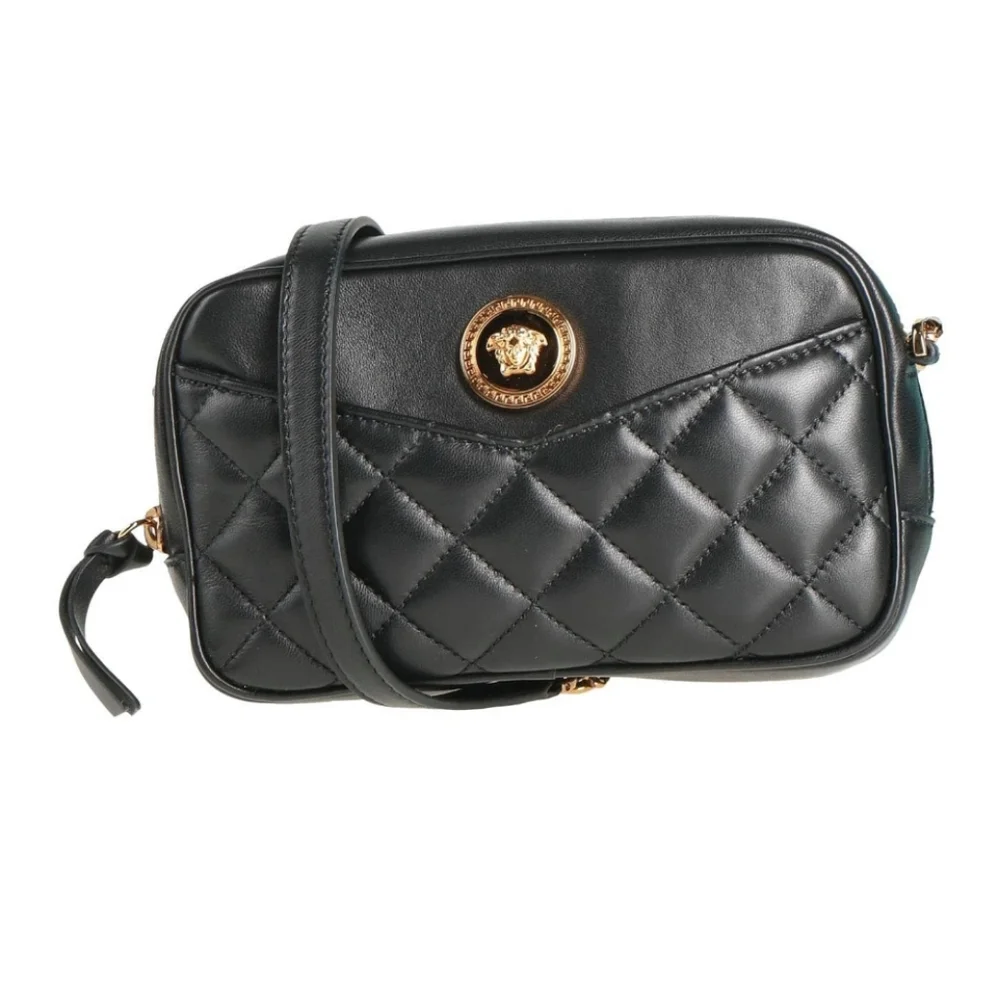 Versace Medusa Quilted Crossbody Camera Bag Black - Picture 3 of 15